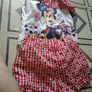 Disney Minnie Mouse Short Set Sz10